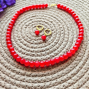 Red Beads Necklace