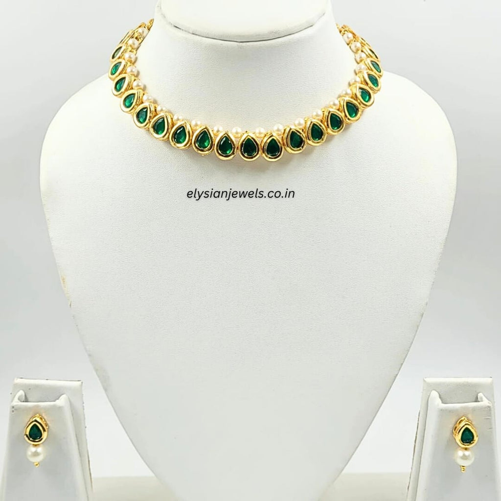 Green Kundan Necklace