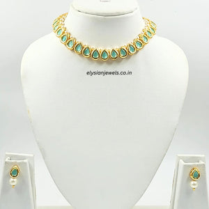 Sky Blue Kundan Necklace