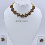 Maroon Kundan Necklace