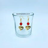 Red Beads With Antique Pendant Necklace