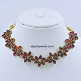 Maroon Kundan Necklace