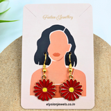 Flower Pendant Charm Kids Earring