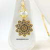 Pearl And Seed Beads With Antique Pendant Necklace