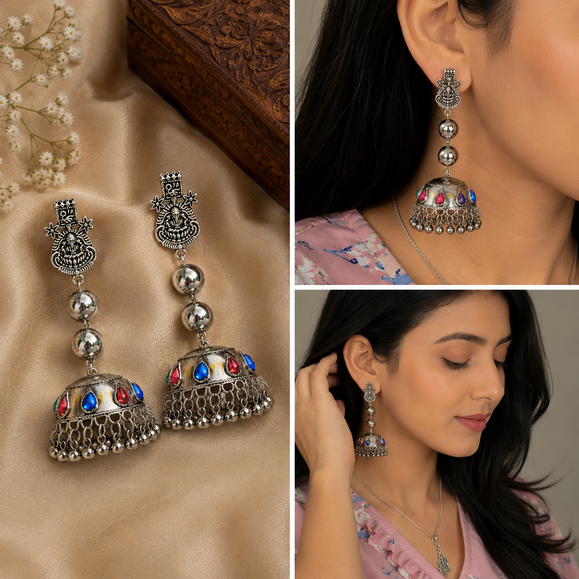 Oxidized Earrings