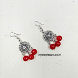 Tibetan Metal Charms Oxidized Earring