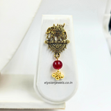 Red Beads With Doli Antique Pendant Necklace
