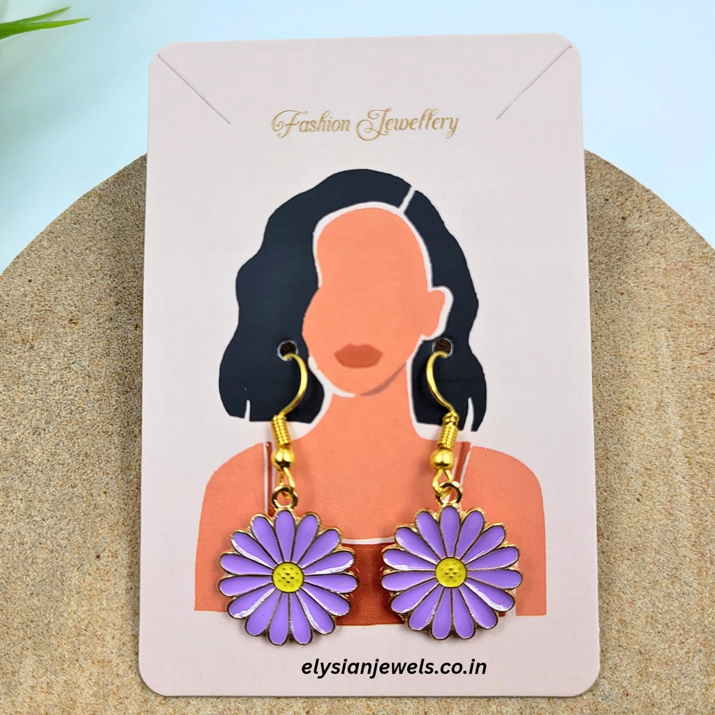 Flower Pendant Charm Kids Earring