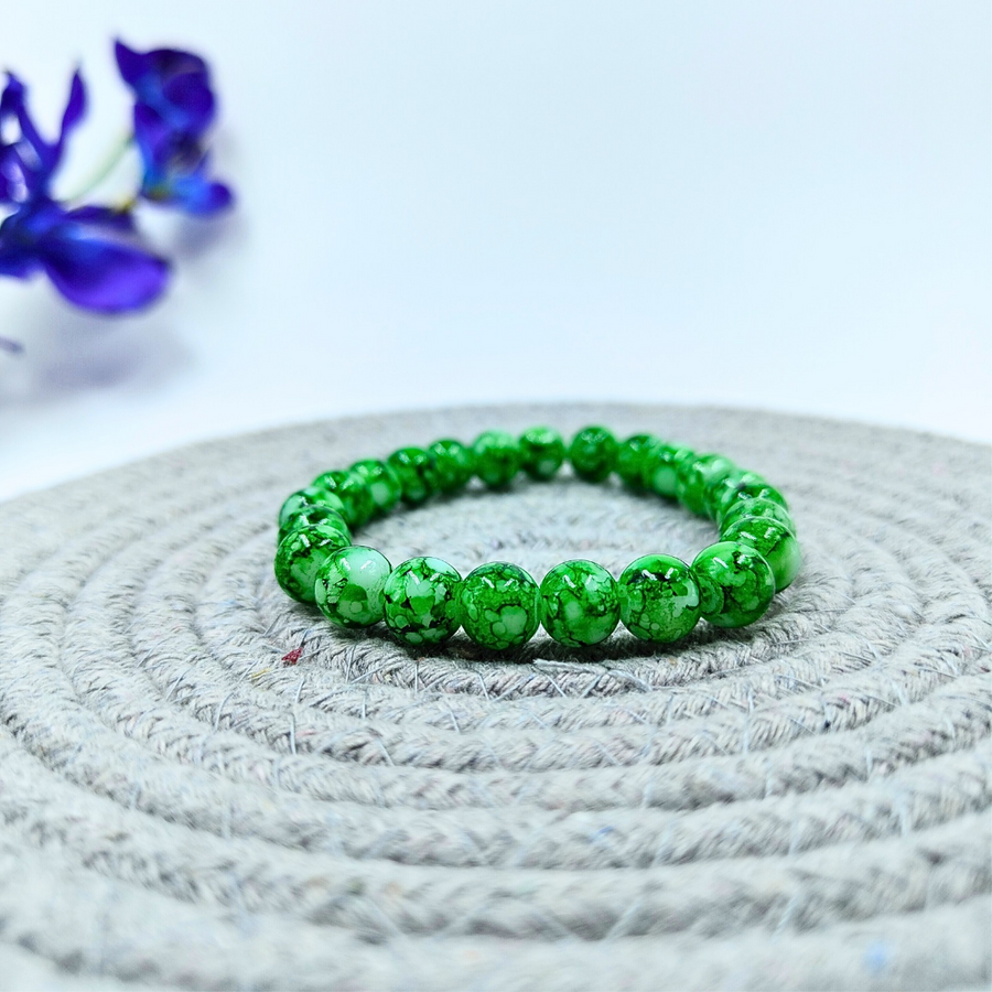 8mm Marble Beads Bracelet