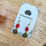 Multicolour Oval Shape Beads With Antique Charms Necklace