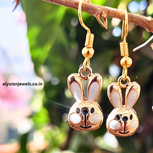 Peach colour Bunny Rabbit Kids Earring