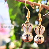 Peach colour Bunny Rabbit Kids Earring