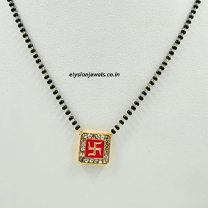 Swastik A D Kundan Mangalsutra