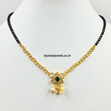 Green Triangle American Diamond Kundan With Chain Mangalsutra