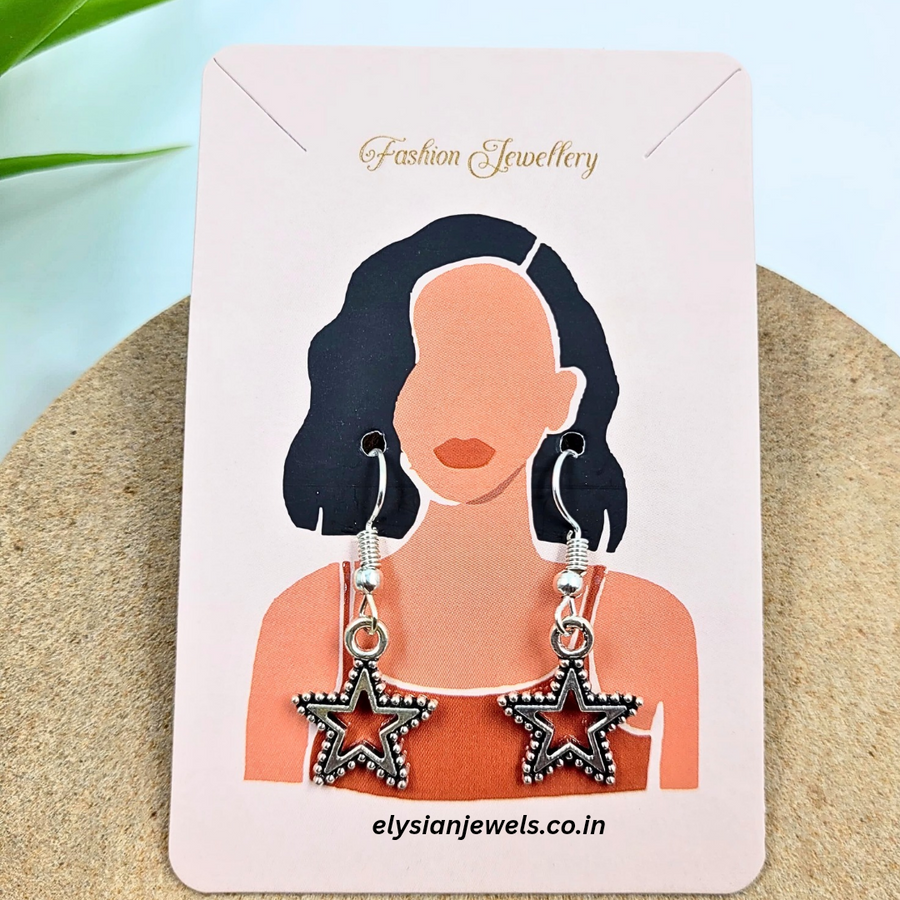 Silver Star Charm Kids Earring
