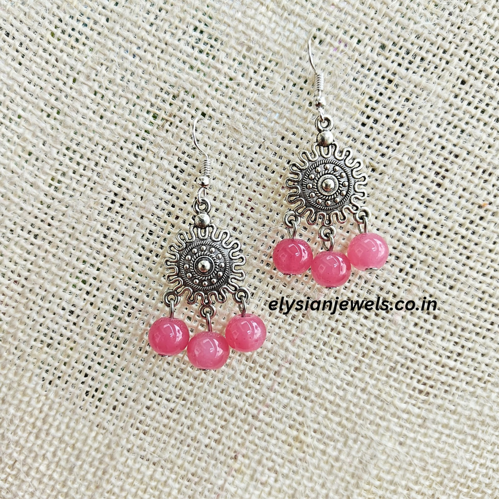 Tibetan Metal Charms Oxidized Earring