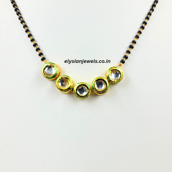 Five Kundan Mangalsutra