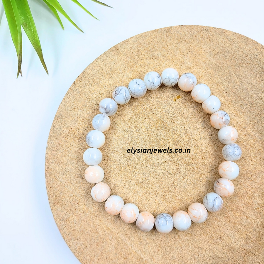 Light colour Marble Beads Bracelet