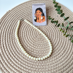 8mm Pearl Beads Necklace