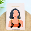 Black Music Note Charm Kids Earring