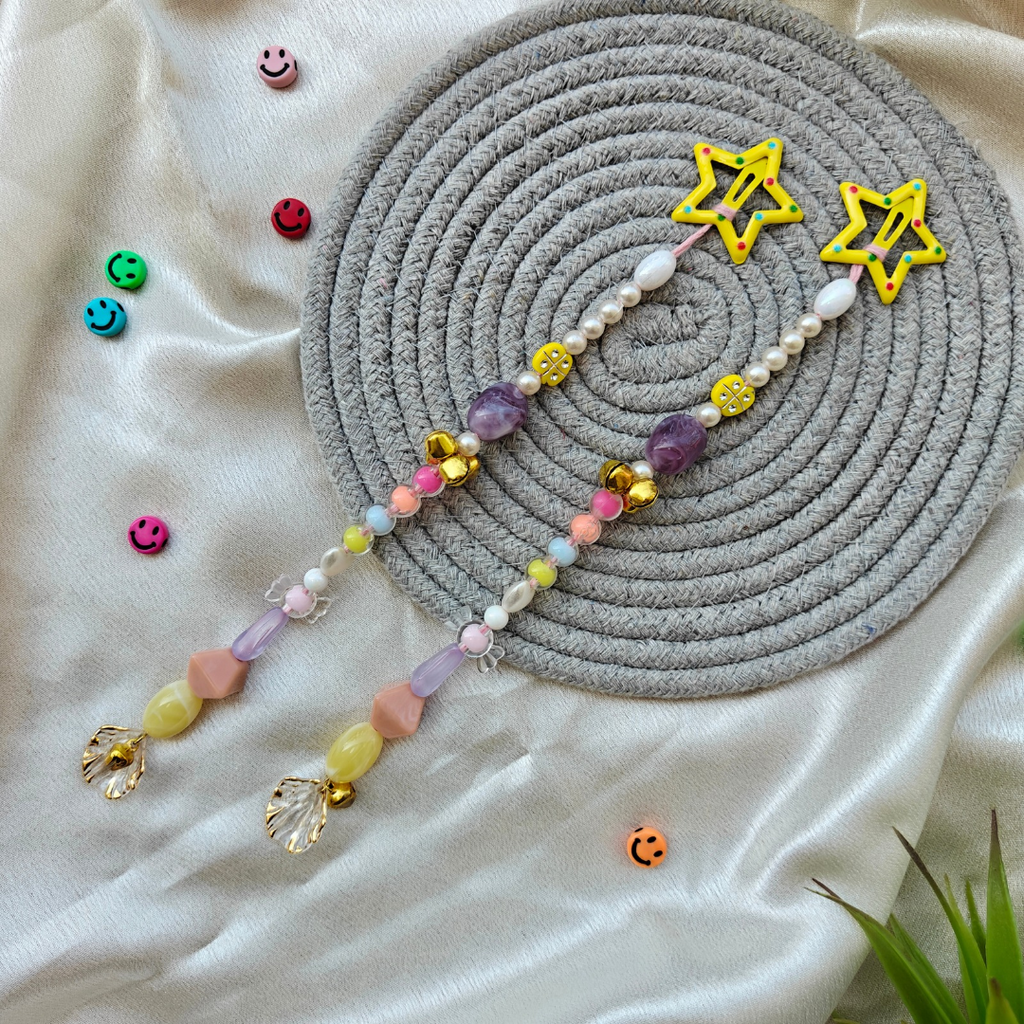 Multicolour Beads Kids Hair Clip