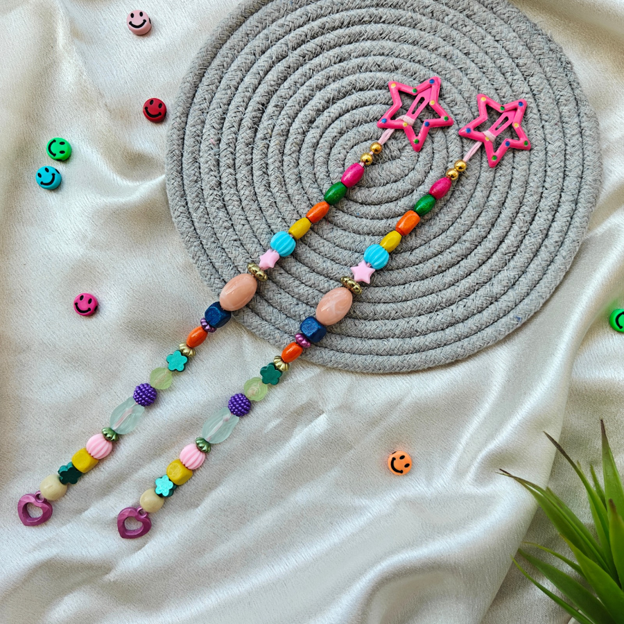 Multicolour Beads Kids Hair Clip