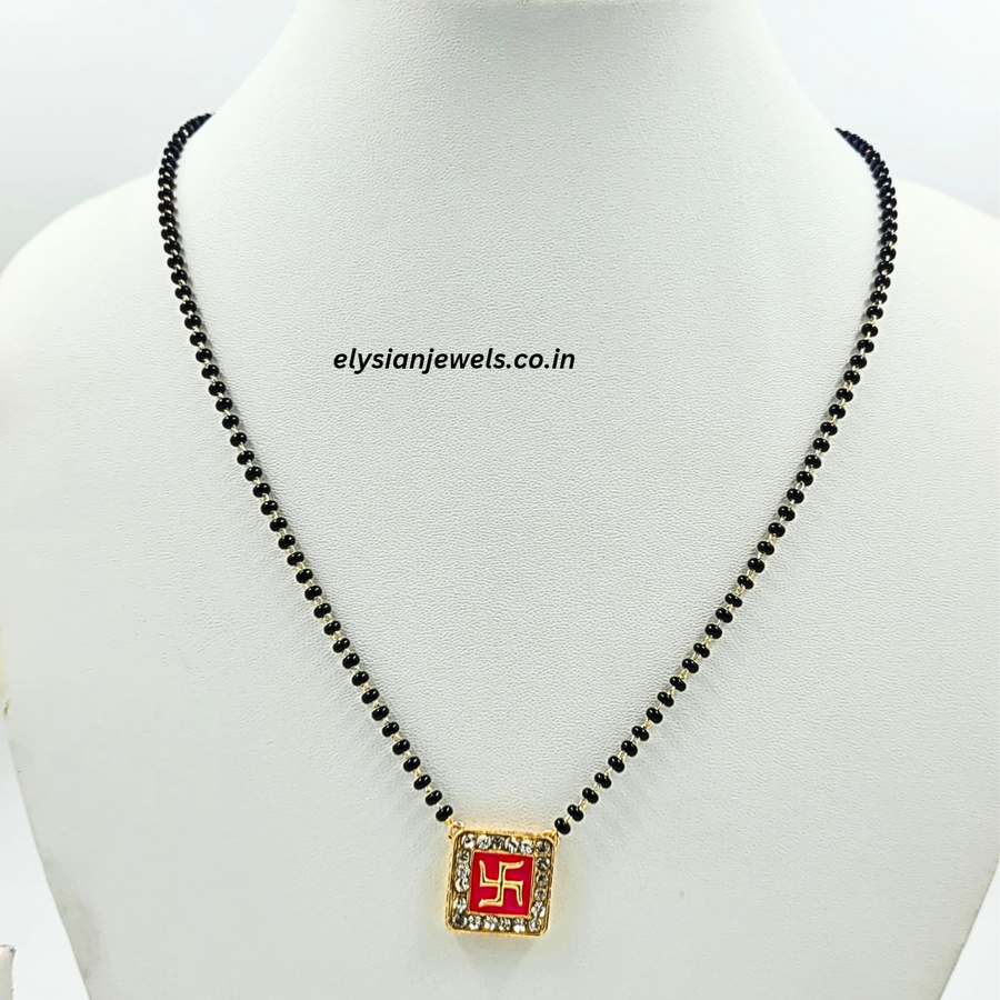 Swastik A D Kundan Mangalsutra