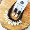 Cowrie With Cotton Beads Necklace
